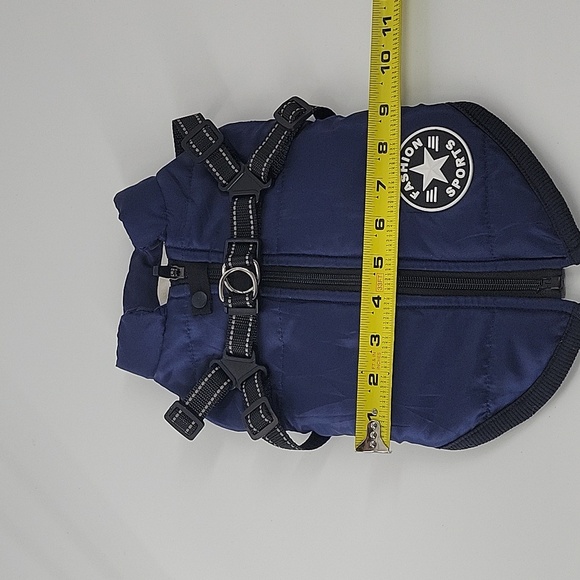 Blue Dog Jacket with Harness Waterproof And Warm - Picture 15 of 16